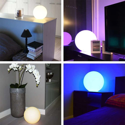 RGB 16 Colors LED Globe Orb Light with Remote - 15CM Kids Mood Night Lamp