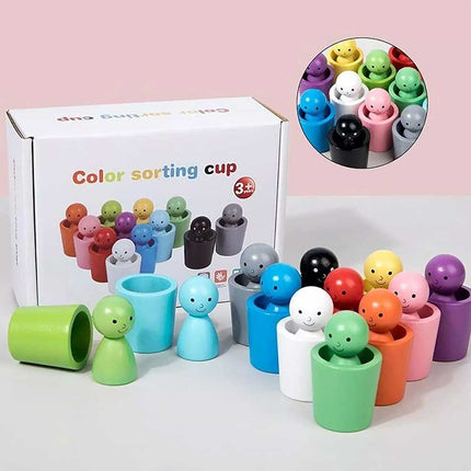 Color Sorting Cups Matching Game Creative Early Educational Party Toy