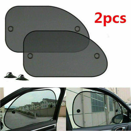 2Pcs Car Sun Shade Mesh – Max UV Block for Front/Rear Window & Kids