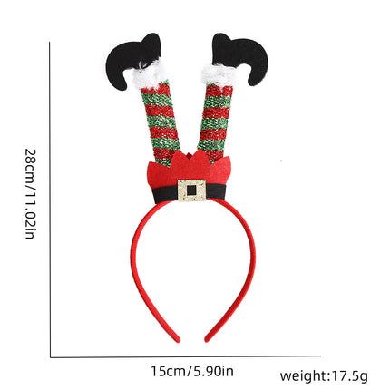 Christmas Elf Hat Headband Santa Legs Party Decoration Headwear