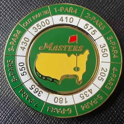 2024 Golf Tournament Scorecard Ball Marker Coin with Magnetic Hat Clip