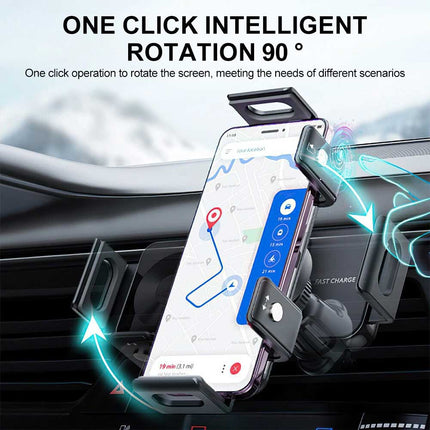 Wireless Car Charger for Samsung Galaxy Z Fold 5/4/3 - 15W Fast Charging Magnetic Air Vent Mount