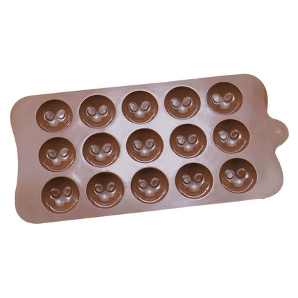 Silicone Chocolate Mould Smiley Face Ice Tray Cake Jelly Candy Cookie Baking