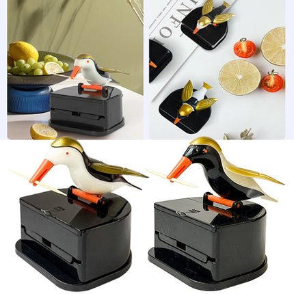 Automatic Cute Bird Toothpick Holder Dispenser for Home