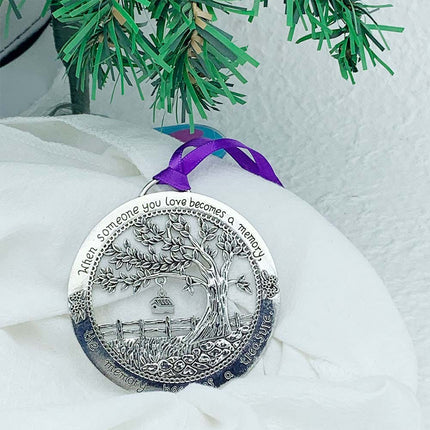 Metal Memory Wall Tree Keepsake Hanging Sign Plaque Ornament