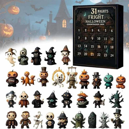 2026 Halloween Advent Calendar 31 Nights of Fright Countdown Gift Box