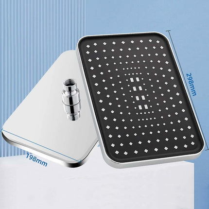 12" High Pressure Rain Shower Head – Larger Flow, Supercharge Spray