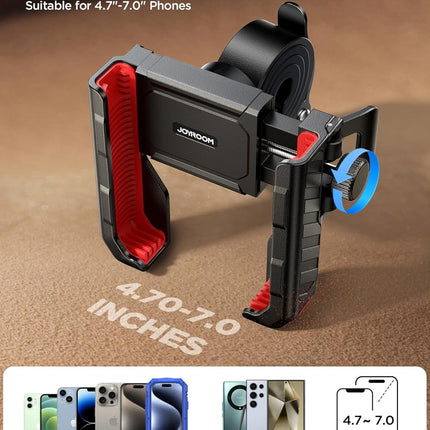 Bike Phone Mount Handlebar Holder for iPhone & Samsung 4.7-7" Phones