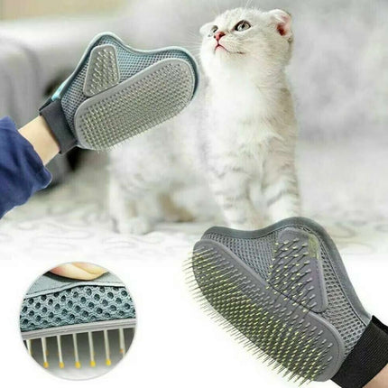 Breathable Heavy Duty Pet Grooming Glove Hair Removal Mitts for Cats & Dogs