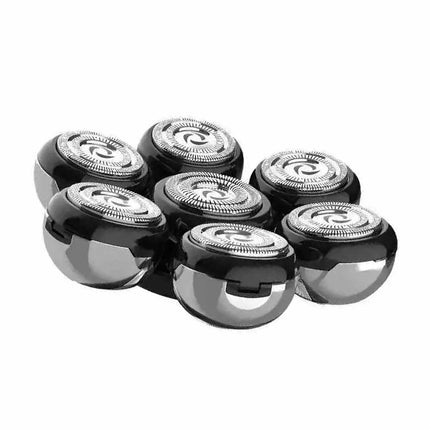 7-Blade Replacement Shaving Heads for Men Electric Razor 7D Floating Washable