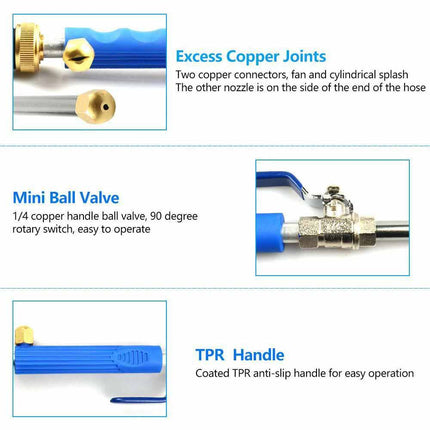 Hydro Jet High Pressure Washer Spray Gun Nozzle Wand Cleaner
