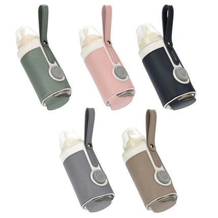 Adjustable USB Baby Bottle Warmer, Portable Travel Heater for Milk Pouch Bag