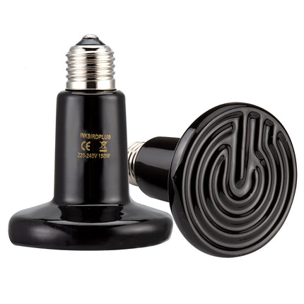 2X 150W E27 Infrared Ceramic Heat Emitter Reptile Lamp for Lizard & Snake