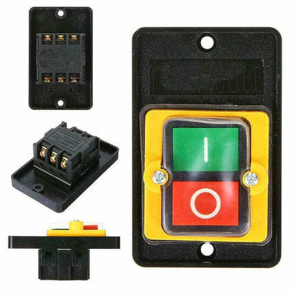 Waterproof On/Off Push Button Switch for Drill Press & Grinder