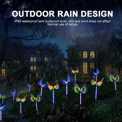 3PCS Solar Butterfly LED Stake Light – Waterproof for Garden & Lawn