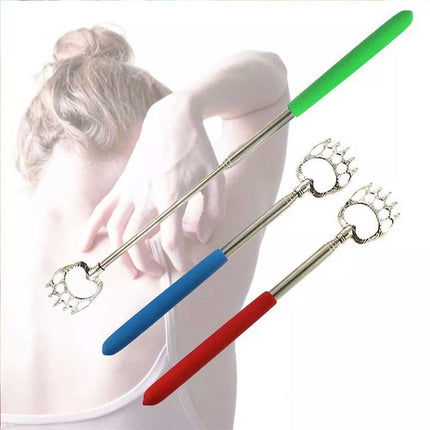 Extendable Bear Claw Back Scratcher, Portable Telescopic Massage Tool for Itch Relief