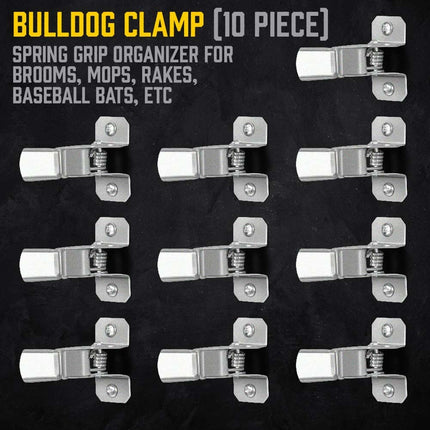 10PCS Heavy Duty Wall Mount Terry Clips - Snap Open/Closed