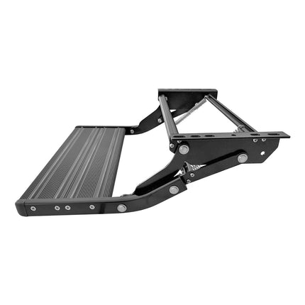 Retractable Folding Caravan Step with LED Light - Aluminium Entry Step for RV & Camper Trailer