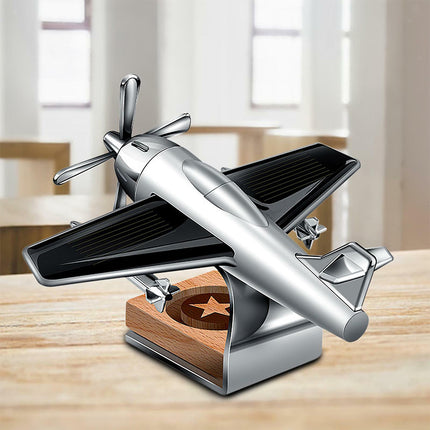Solar Powered Car Perfume Diffuser - Automatic Rotating Air Freshener with Gift Box, Decorative Dashboard Decor