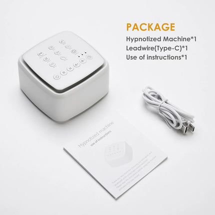 30-Sound White Noise Machine with Timer & Natural Rain Therapy for Sleep Aid