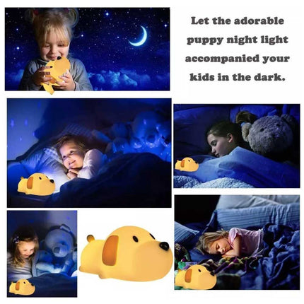 Rechargeable Cute Puppy Touch Night Light for Kids Gift