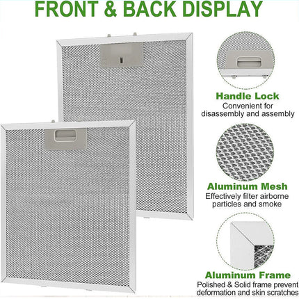 2PCS Metal Mesh Grease Filter for Cooker Hood, 320x260 mm