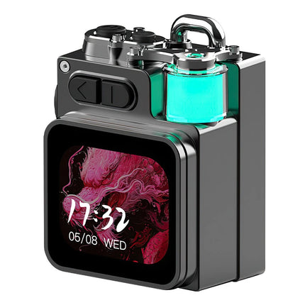 Outdoor Mini Bluetooth Speaker with Alarm Clock & RGB Ambient Lamp Display
