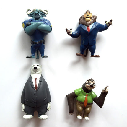 12PCS Zootopia Judy Nick Mr Big Mini PVC Figures Set