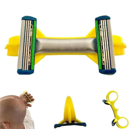 Fast Double-Head Bald Clipper, Manual Head Shaver for Men