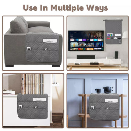 6-Pocket Sofa Arm Rest Organizer Holder for Remote, Chair & Couch
