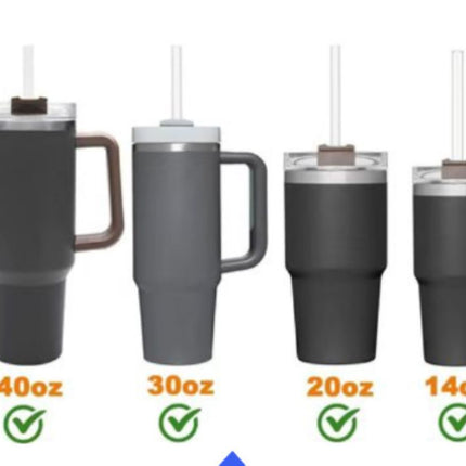 304SS Straw Set for 40oz Cup 3 Straight 3 Bent with 2 Brushes Boxed