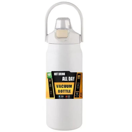Portable Stainless Steel Thermos Water Bottle 1/1.2/1.5L Hot Cold Outdoor