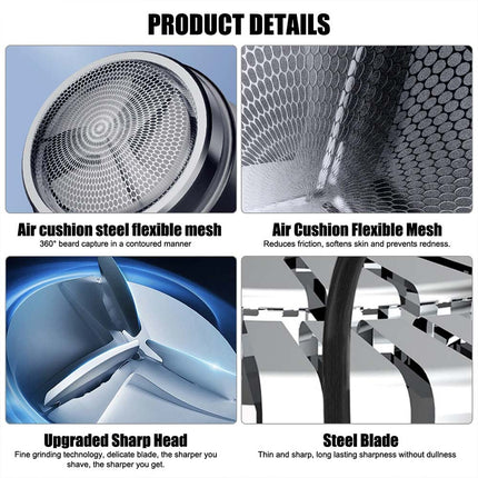 Mini Portable USB Rechargeable Electric Razor for Home & Travel