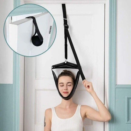 Adjustable Neck Traction Device – Comfortable Head Hammock for Pain Relief