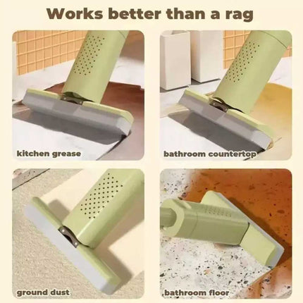 Foldable Hand-Wash Mini Mop, Portable Self-Wringing Small Mop for Kitchen