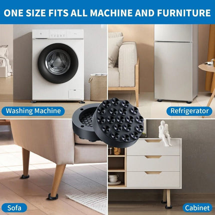 4Pcs Anti-Vibration Washing Machine Support Mat Feet Pads