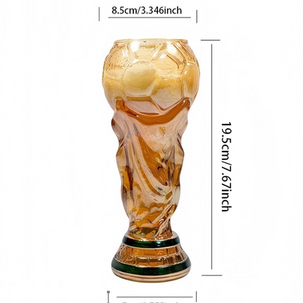 2026 World Cup Trophy Beer Glass - Iridescent Football Bar Mug Decor