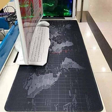 90x40CM World Map Large Non-Slip Desk Mat for Gaming Laptop & Keyboard