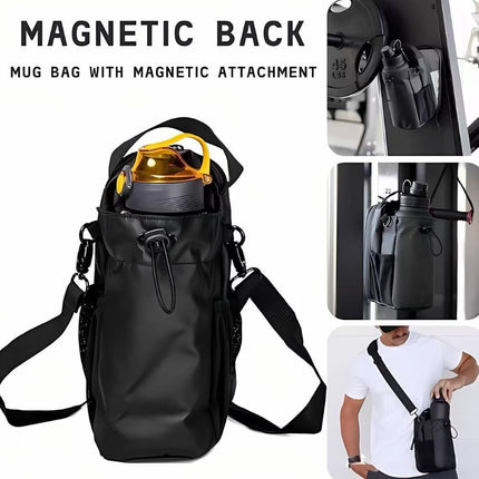 Magnetic Water Bottle Crossbody Sling Bag for Gym Outdoor Phone & Keys