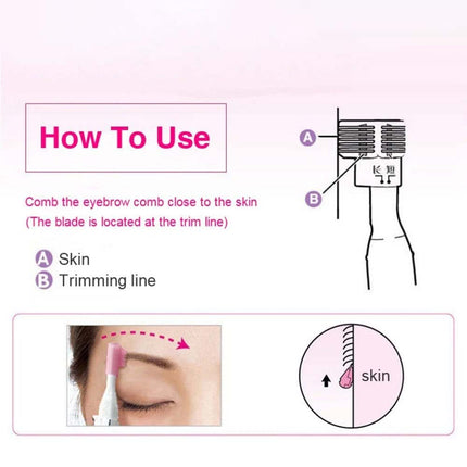 Electric Eyebrow Trimmer & Facial Hair Remover for Women