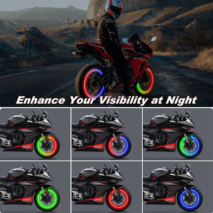 4-Pack LED Tire Valve Stem Lights - Strobe & Flash Wheel Lights for Cars, Trucks, Motorcycles