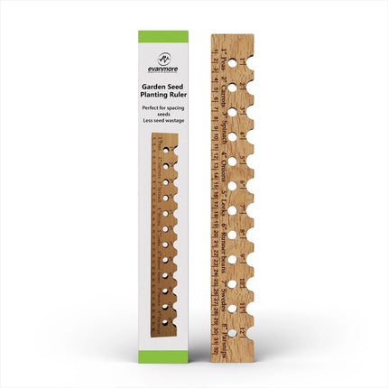 Wooden Planting Ruler & Sowing Spacer – Garden Line Tool for Veg Seeds