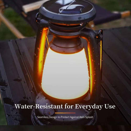 Solar & USB Rechargeable LED Camping Lantern for Tent Hiking Outdoor