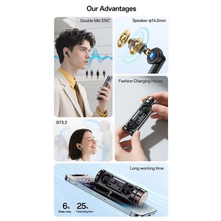 Wireless Earbuds Bluetooth 5.3 TWS in-Ear Headphones with Charging Case Hi-Fi Sound Deep Bass for Android iPhone