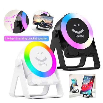 4-in-1 Wireless Induction Bluetooth Speaker Rechargeable with Bracket