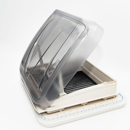 400mm x 400mm Roof Hatch with Skylight | Built-In Blind & LED Light for Caravan, Motorhome, RV
