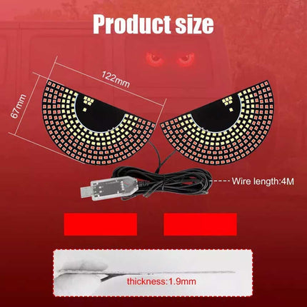 LED Devil Eye Kit for Car & Truck - Dynamic Window Light Animation