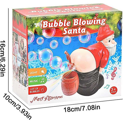 Christmas Snowman Bubble Machine for Kids with Music & Lights