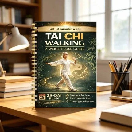 Tai Chi Walking for Weight Loss Senior-Friendly 28-Day Program Notebook
