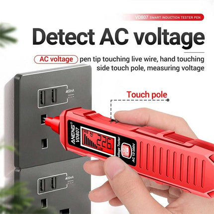 Non Contact Voltage Tester Pen AC Electric Detector Sensor 12V-300V with Sound Light Alarm